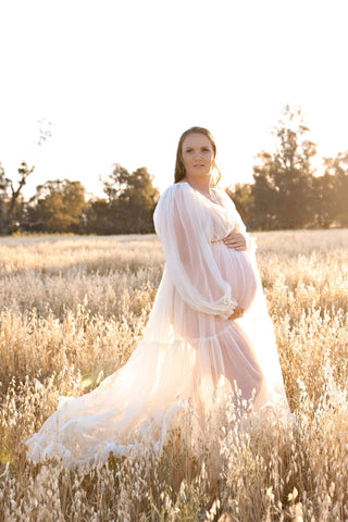 We Are Reclamation Wish For It Gown: Maternity Dress Hire - Garterized Maternity Gown for Photoshoots