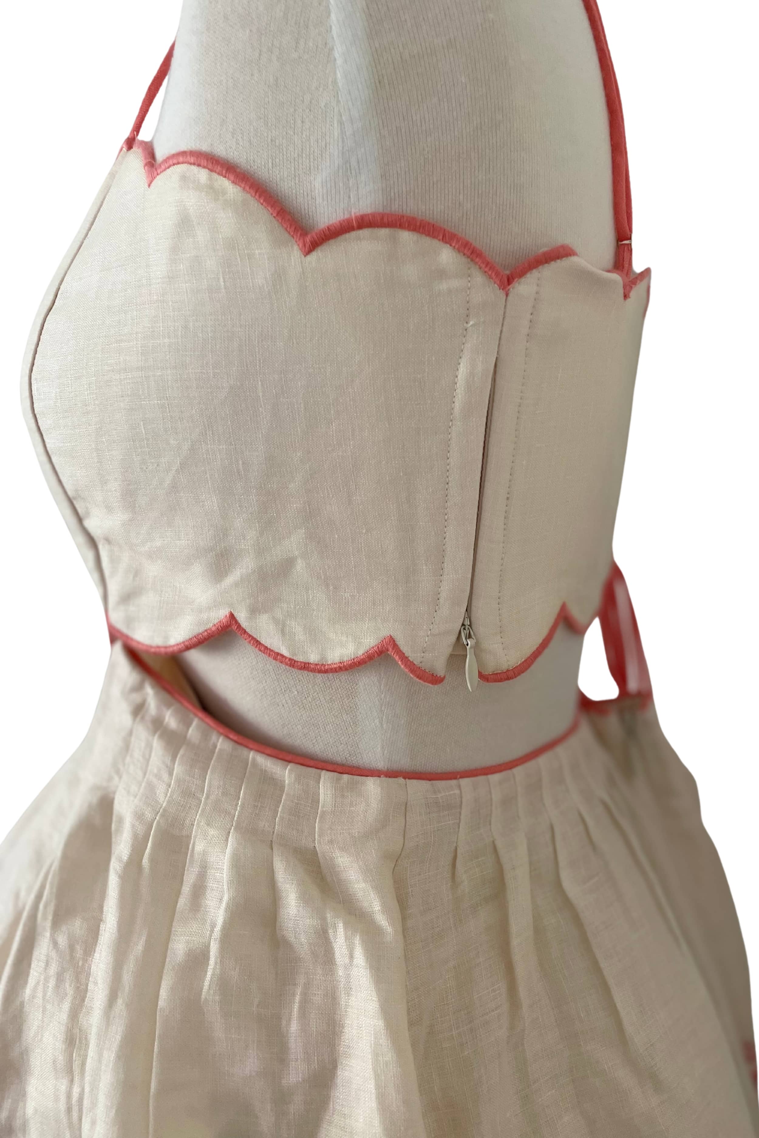 zimmermann devi scallop midi dress Zimmermann Devi Scallop Midi Dress Cream Floral Size 1 & 2