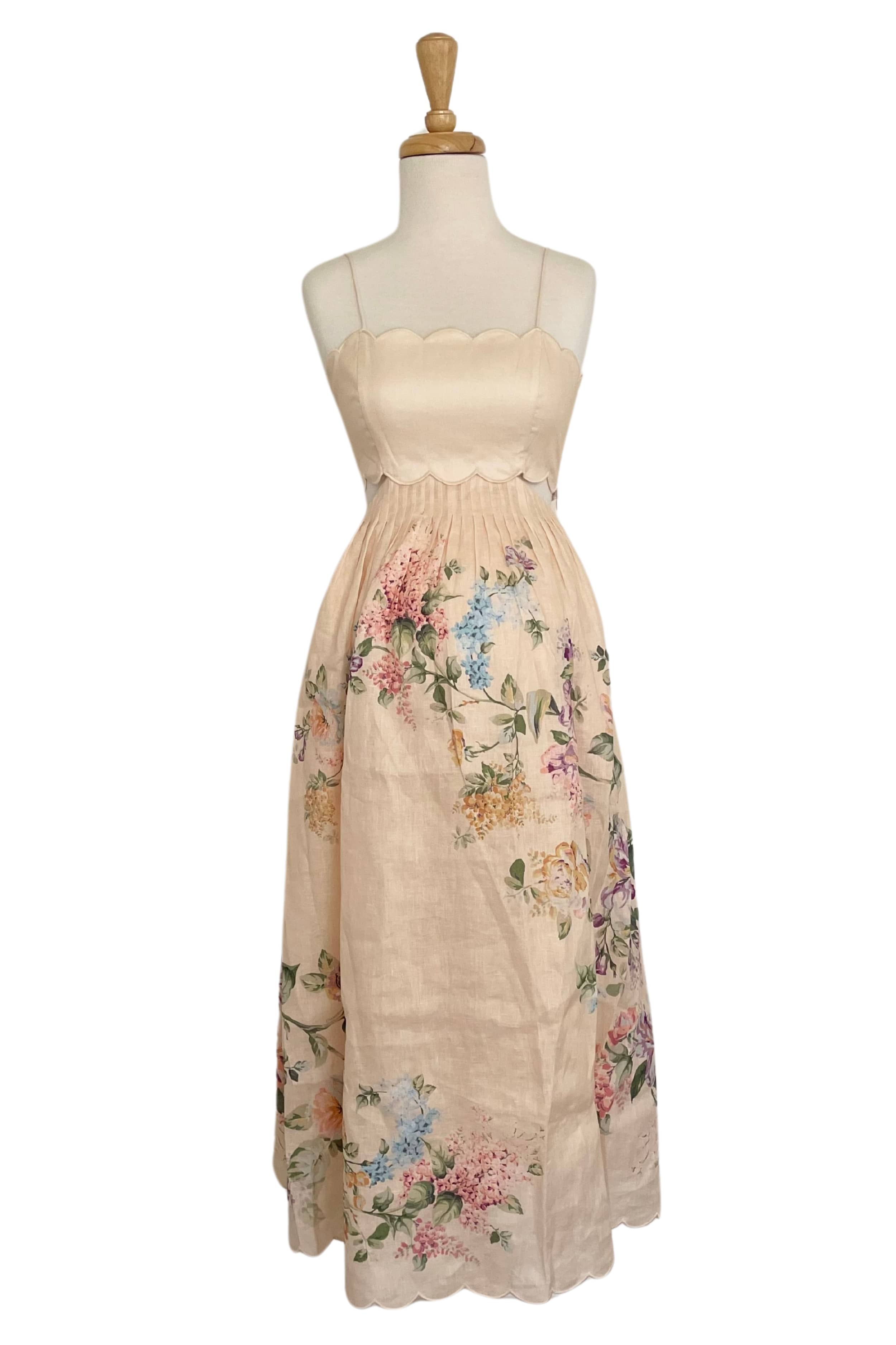 Zimmermann Halliday Scallop Midi Dress Zimmermann Halliday Scallop Midi Dress