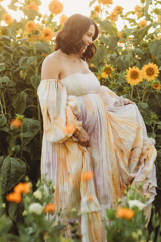 Rooh Collective Poppy Rainbow Maxi Dress