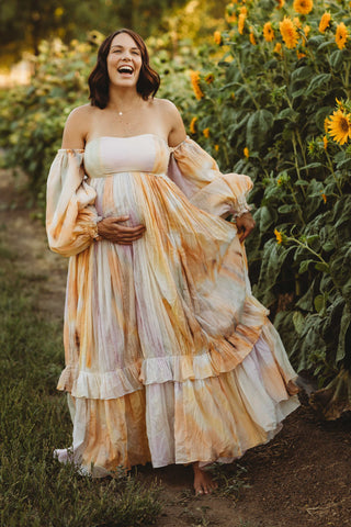 Rooh Collective Poppy Rainbow Maxi Dress