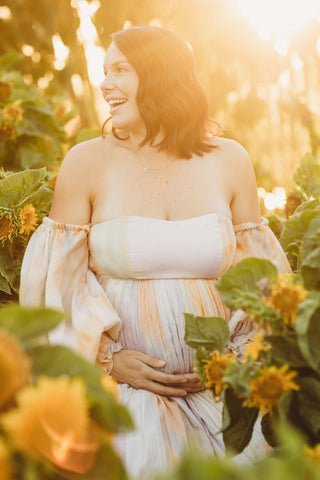 Rooh Collective Poppy Rainbow Maxi Dress